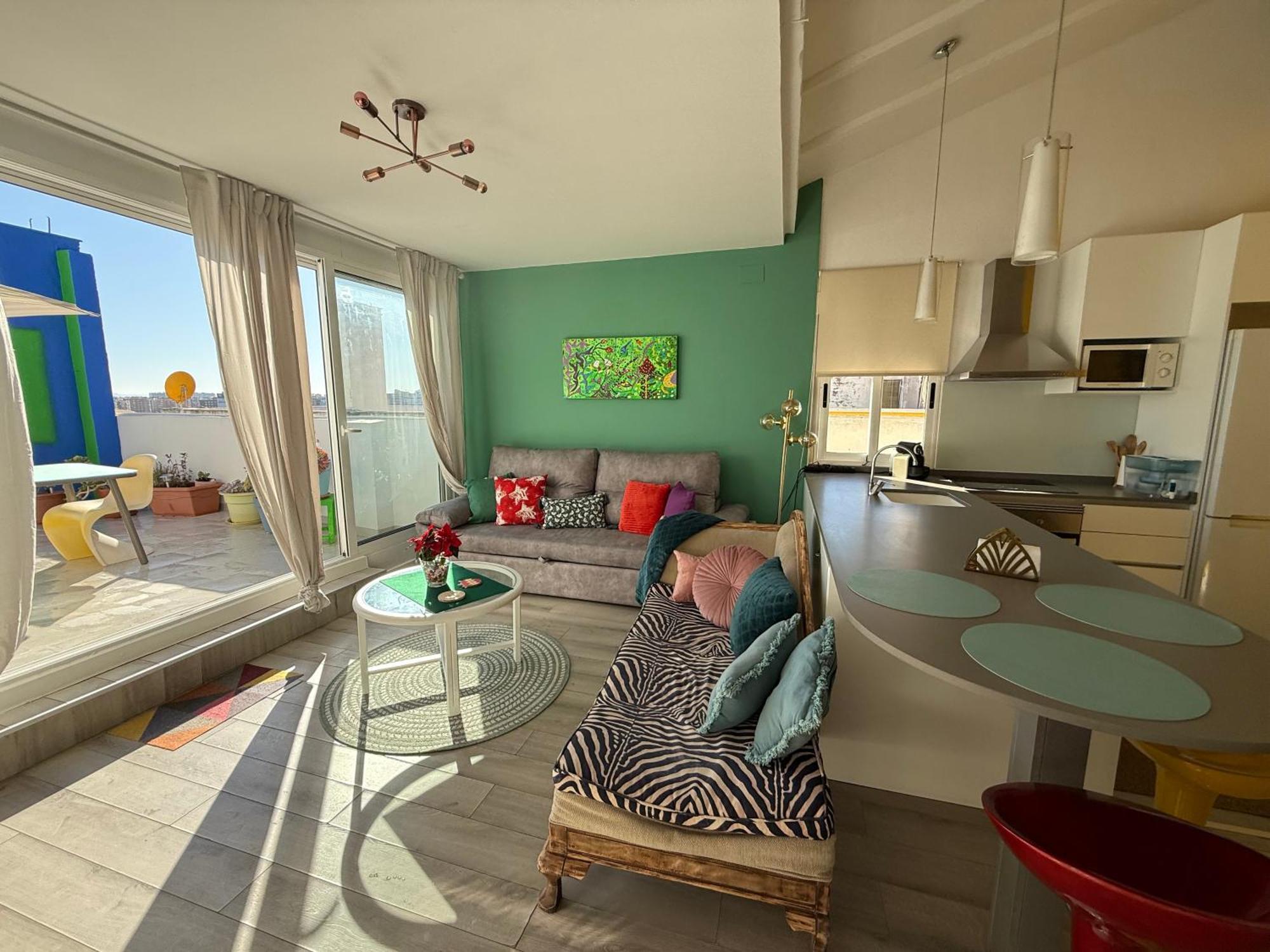 Petite Penthouse With The Sunniest Terrace In Valencia Apartment ภายนอก รูปภาพ